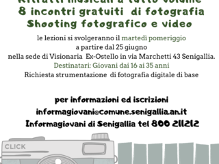 Laboratorio di fotografia-Shooting fotografico e video con utilizzo di Photoshop e Premiere